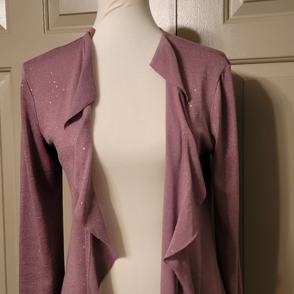 * FINAL PRICE *Studio Y ladies mauve cardigan with sparkles - Picture 2 of 10
